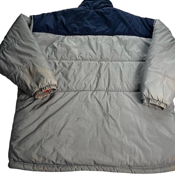 Nike vintage Puffer Coat Jacket 90’s gray Blue men’s size XXL - Picture 2 of 16